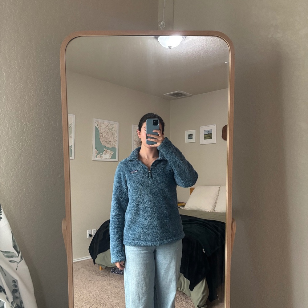 Patagonia Blue Fuzzy Quarter Zip